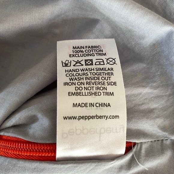 NWT Bravissimo Beaded Cross Front Top in Orange print  8UK/ 4US. SC Super curvy - Picture 6 of 8